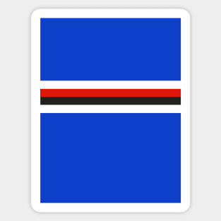 Sampdoria Retro Home Blue White Red Black Bars 1992 Sticker